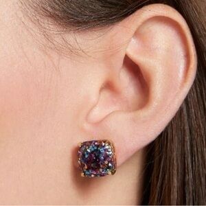 Kate spade glitter stud earrings